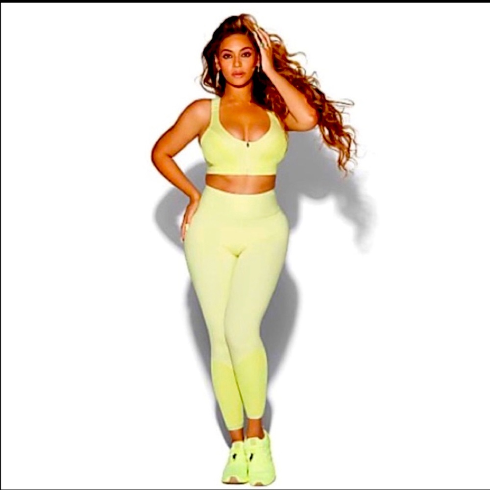 IVY PARK Adidas Legging Tights Yoga Pant Neon Yellow XL